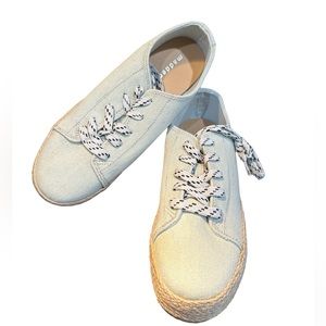 Madden Girl Espadrilles, brand new, size 7.5, light blue/teal